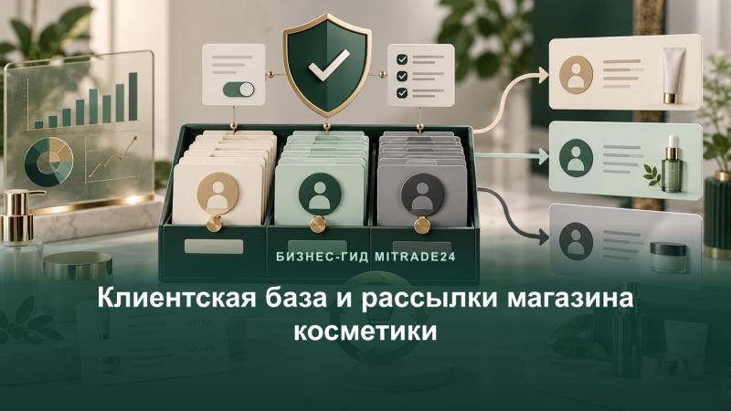 Клиентская база магазина косметики и рассылки