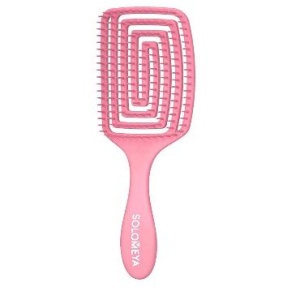 [SOLOMEYA] Расческа для сухих и влажных волос АРОМАТ КЛУБНИКИ лопатка Solomeya Wet Detangler Brush P