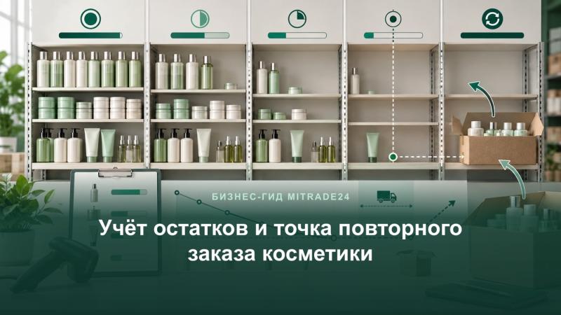 Учёт остатков косметики и точка повторного заказа