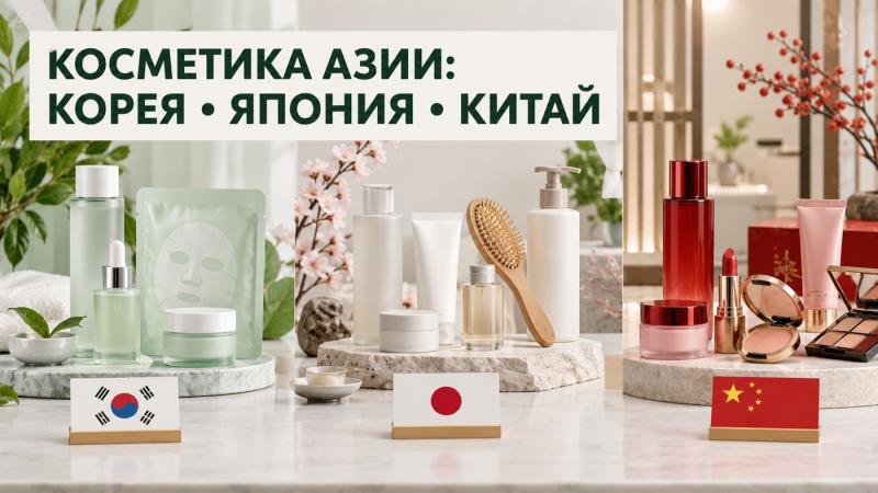 Сравнение корейской японской и китайской косметики для магазина