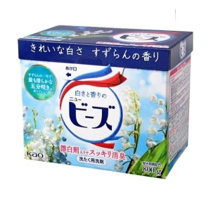 [KAO] Cтиральный порошок "New Beads Fragrance" с освежающим ароматом ландыша 800гр