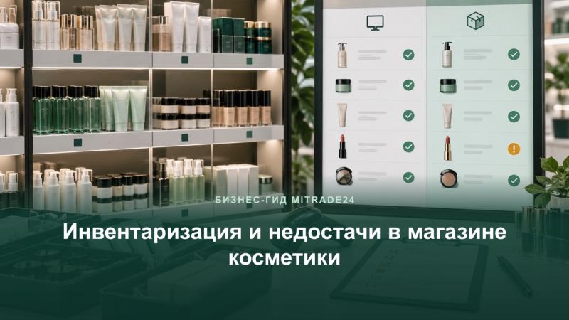 Инвентаризация и недостачи в магазине косметики