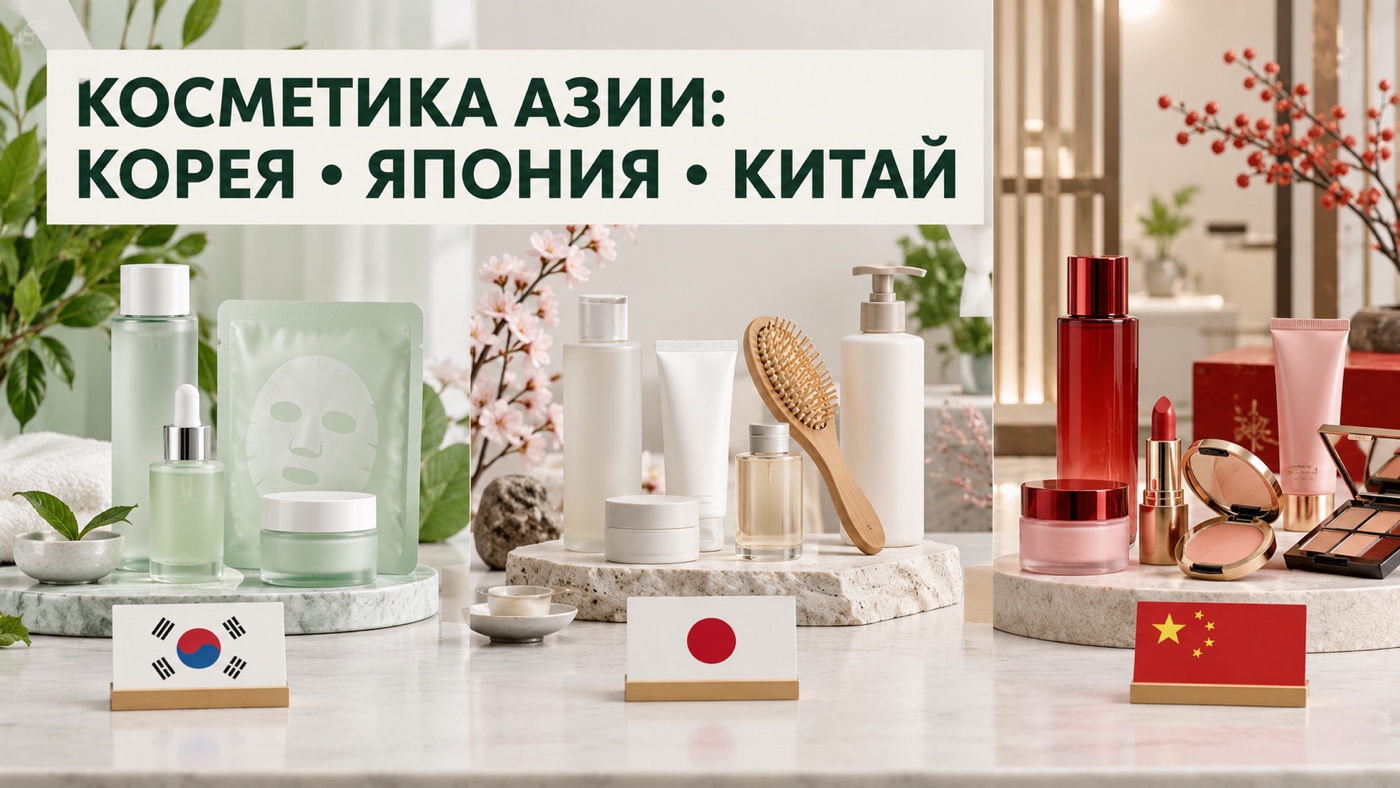 Сравнение корейской японской и китайской косметики для магазина Сравнение корейской японской и китайской косметики для магазина